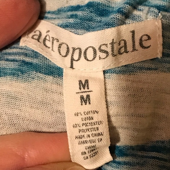 Aeropostale Breton Striped Long Sleeve Tee Medium - Picture 6 of 8